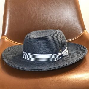Navy blue summer hat